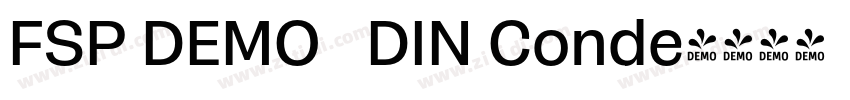 FSP DEMO   DIN Conde字体转换